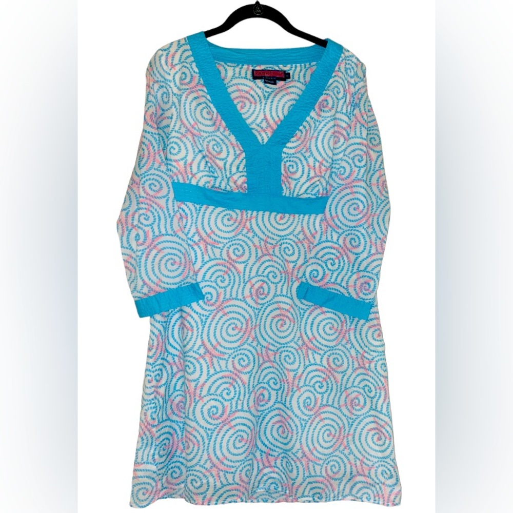 Vineyard Vines Starfish Swirl Lined Size 8 Dress